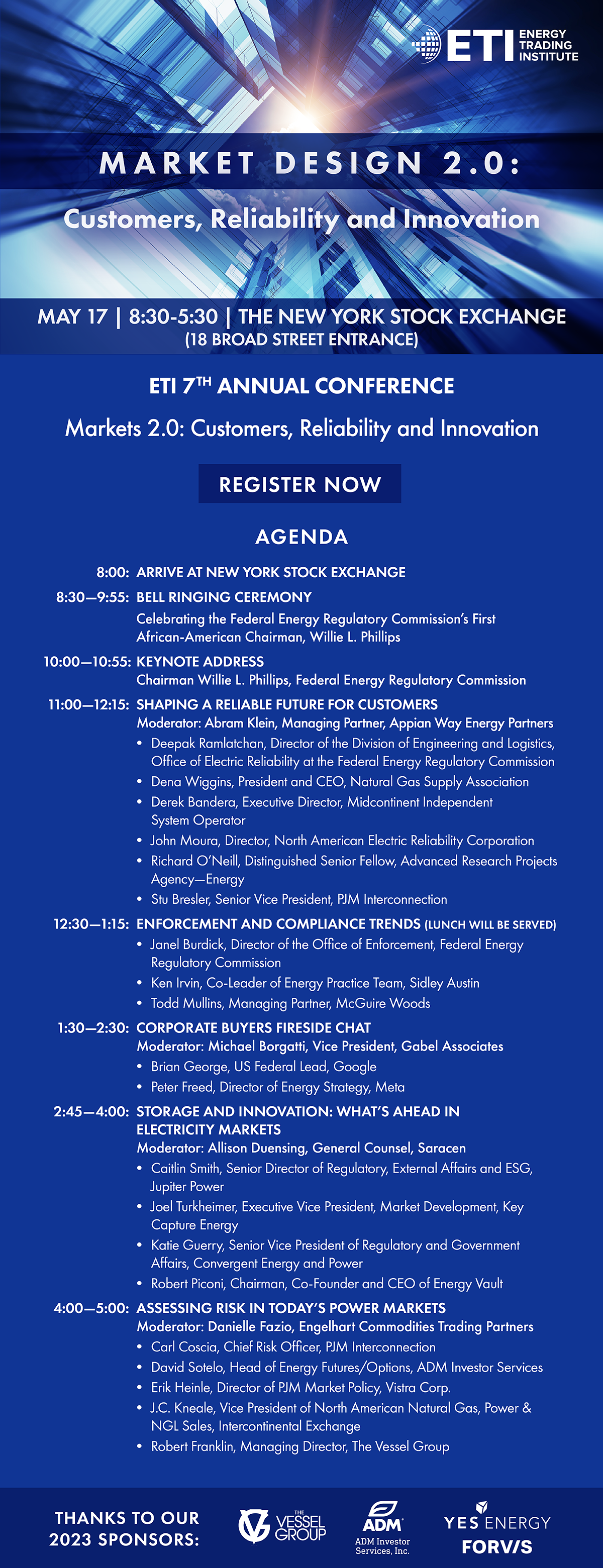 2023 ETI Conference Agenda, NYSE